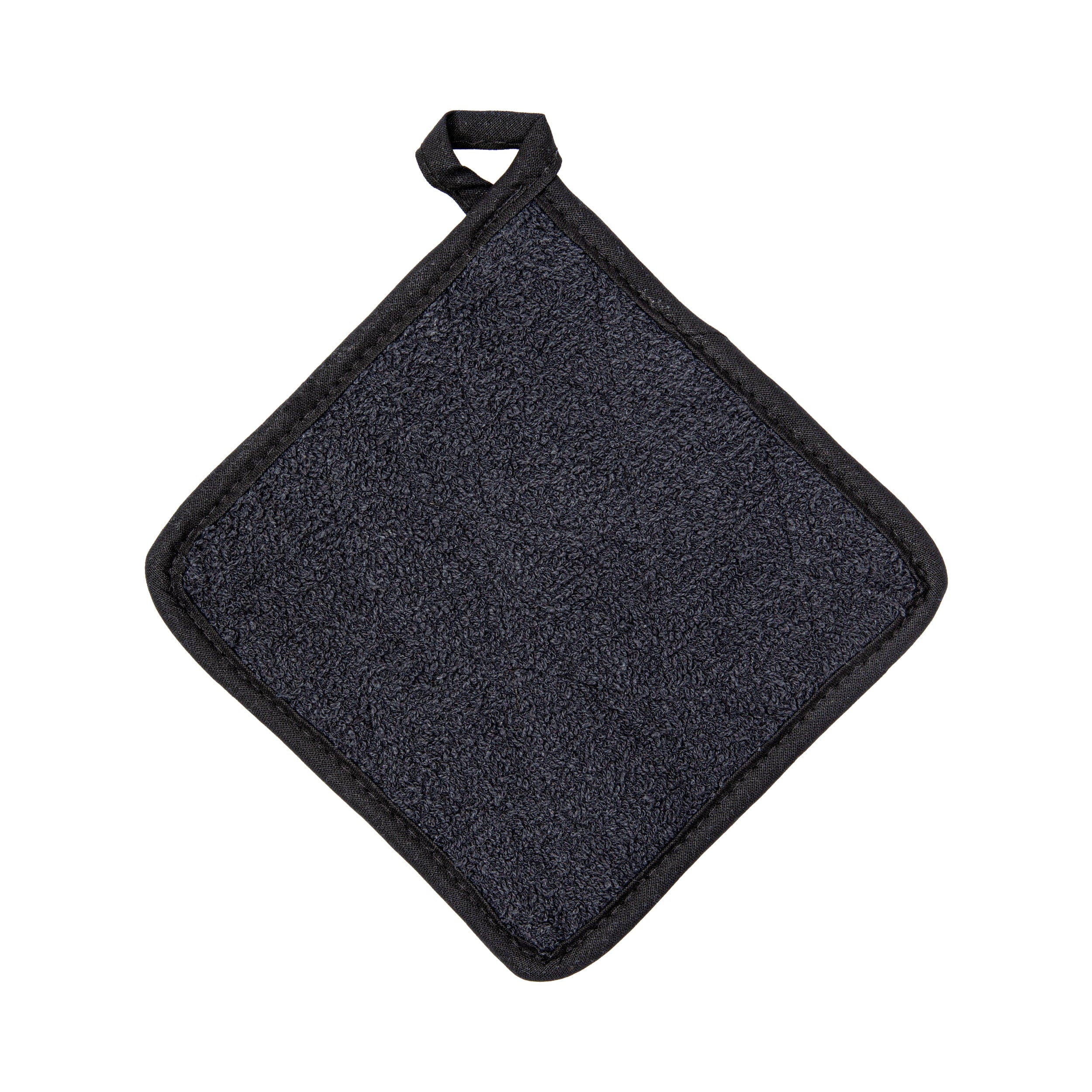 Arkwright Kitchen Pot Holders (12-Pack), 7"x7", 100% Cotton, Soft & Heat Resistant, Black