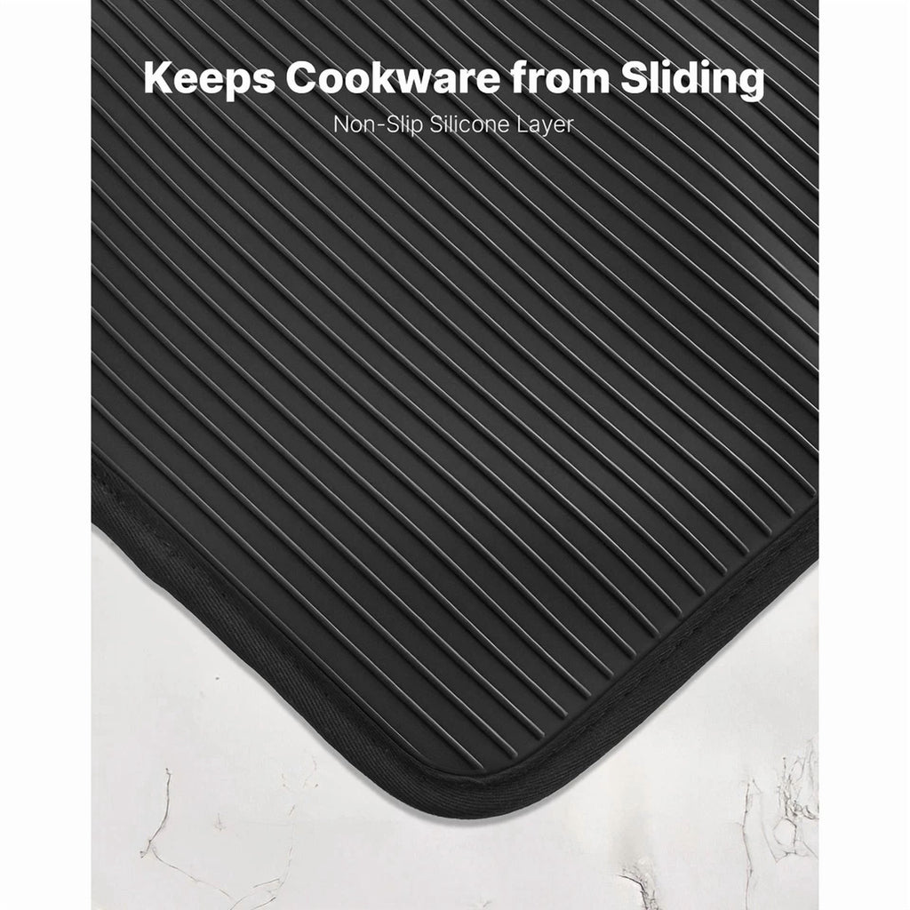 Uimoso Heat-Resistant Pot Holders 500°F With Non-Slip Silicone Strips, Set Of 2