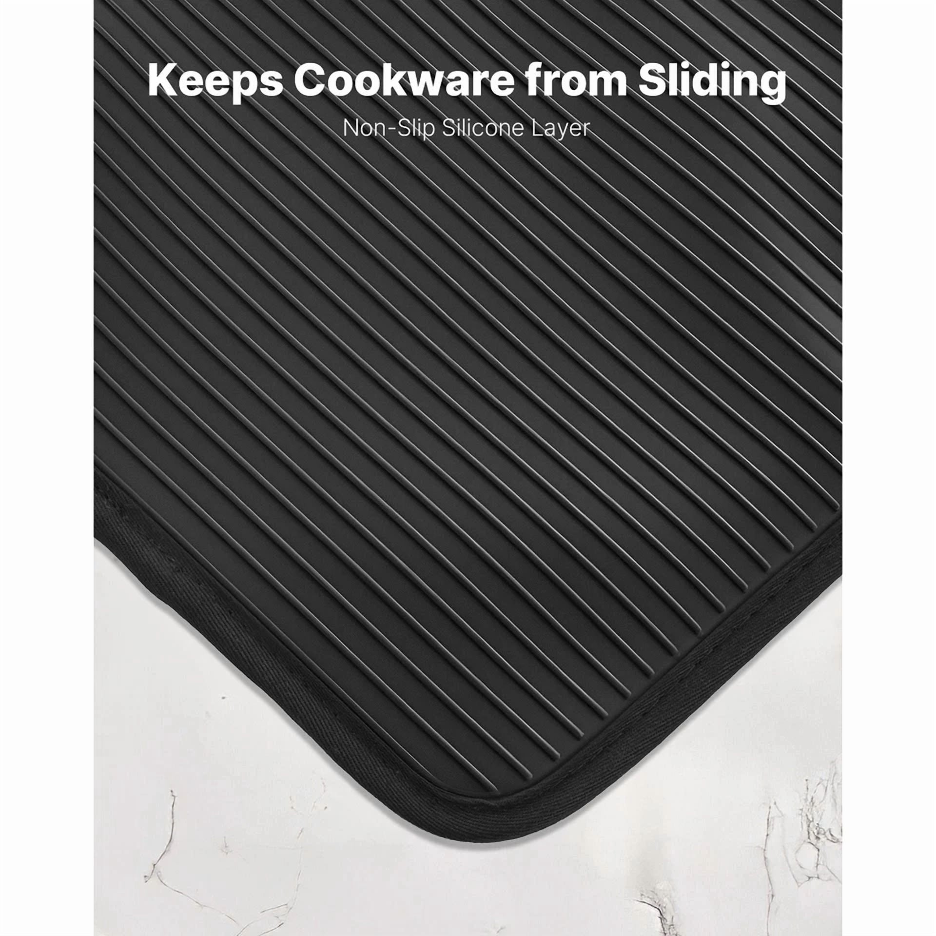 Uimoso Heat-Resistant Pot Holders 500°F With Non-Slip Silicone Strips, Set Of 2