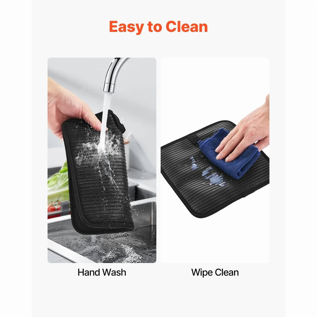 Uimoso Heat-Resistant Pot Holders 500°F With Non-Slip Silicone Strips, Set Of 2