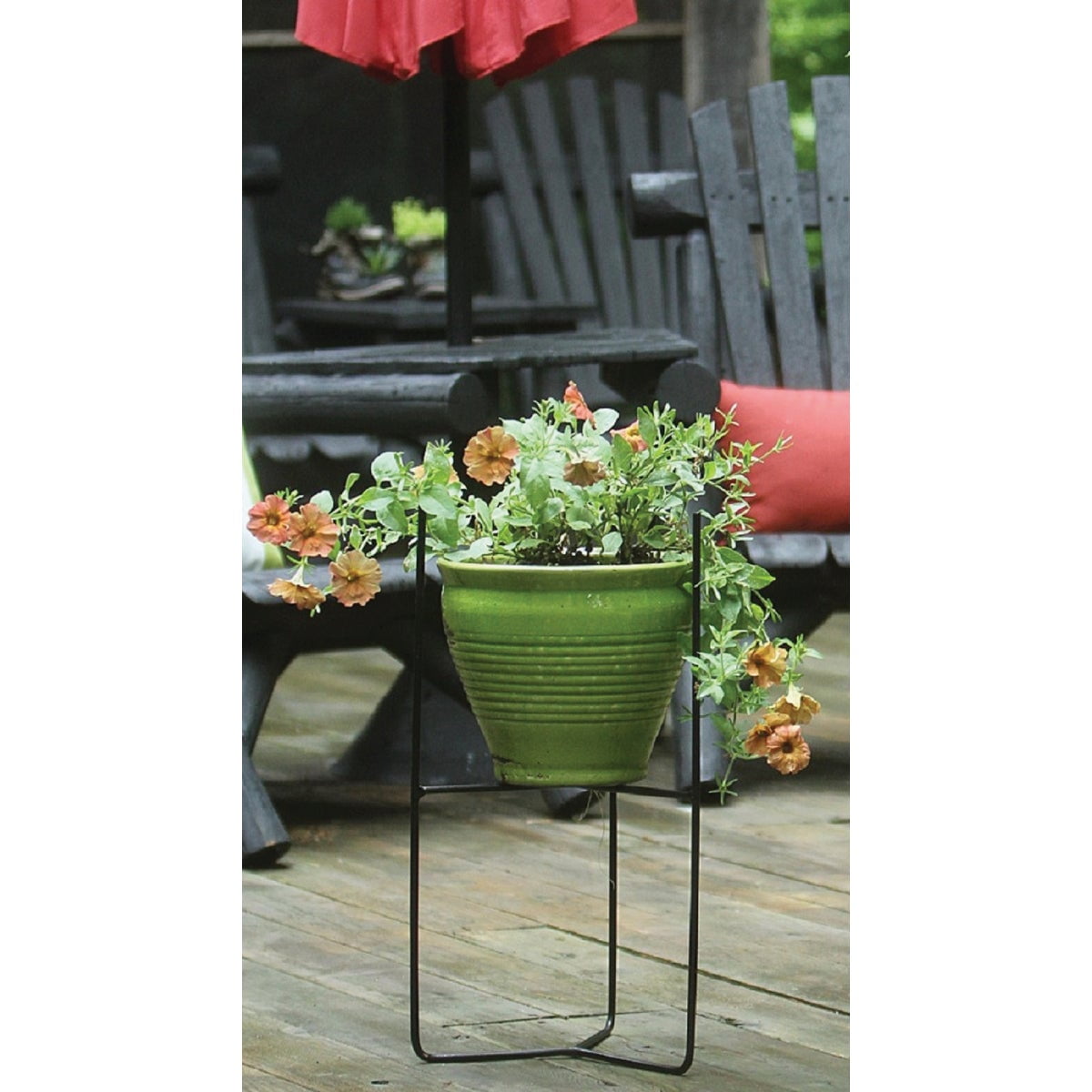 Urban Living 14" Blk Stl Pot Holder ULFPHMB