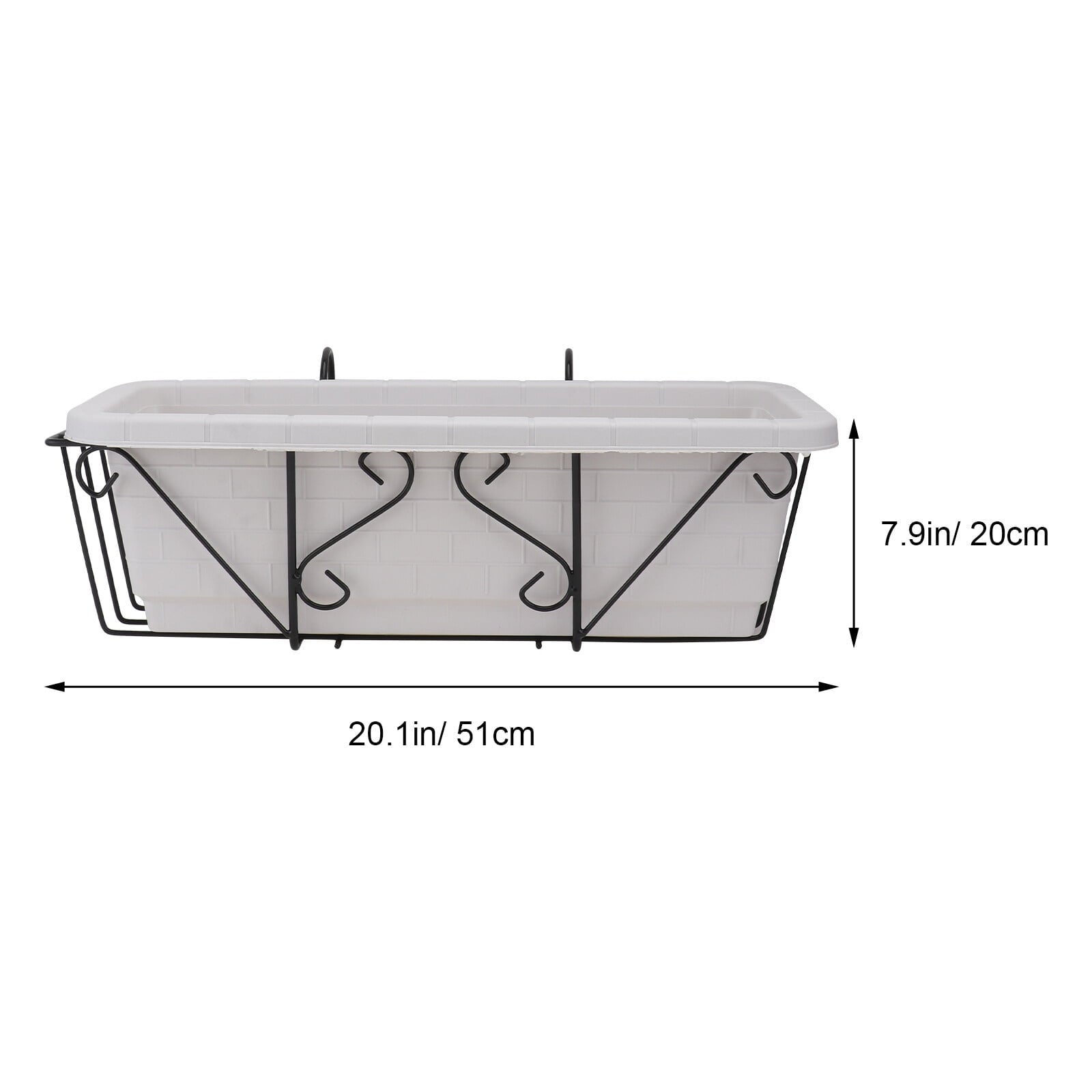 KALLORY 1 Set Flower Pot Holders for Outside with Home Decor Style 51x7.9in