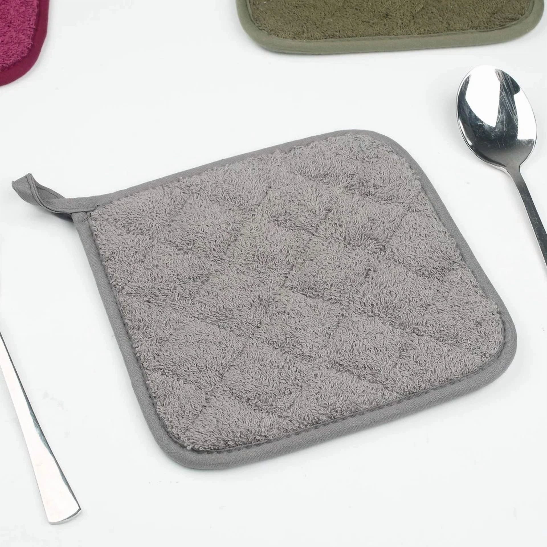 5-Pack Cotton Pot Holders For Kitchen - 7"L X 7"W