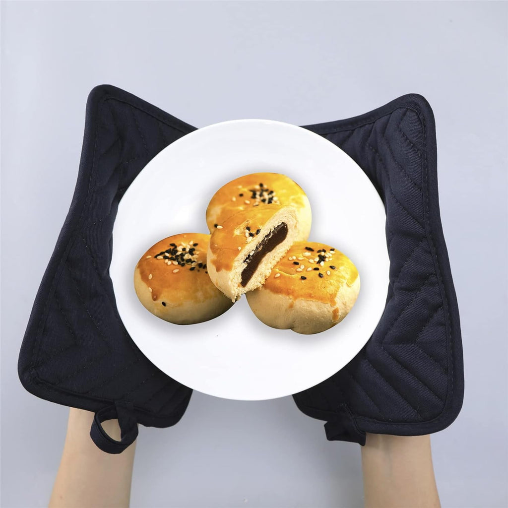 3Pcs Pot Holders for Kitchen Heat Resistant, Cotton Hot Pads for Kitchen Counter Table, Kitchen Pot Holders with Pocket, 7X9inch